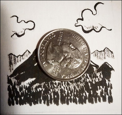 Inktober 2014: Quarter for Scale